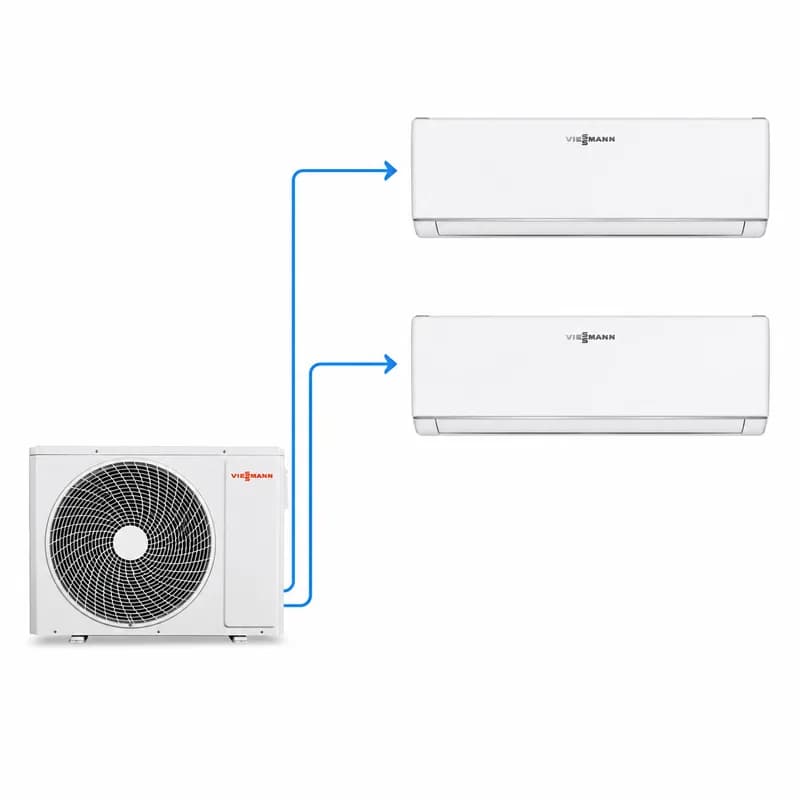 Viessmann Multi Klima 100-S 12 + 12 İç Ünite, 21 Dış Ünite (Bakır Borulama ve Montaj Hariçtir)
