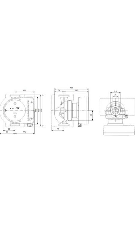 Grundfos - Magna1 25-60 180 1X230V Pn10 Sirkülasyon Pompası