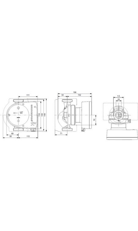 Grundfos - Magna1 32-100 Pn10 Sirkülasyon Pompası